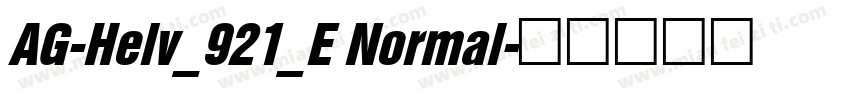 AG-Helv_921_E Normal字体转换